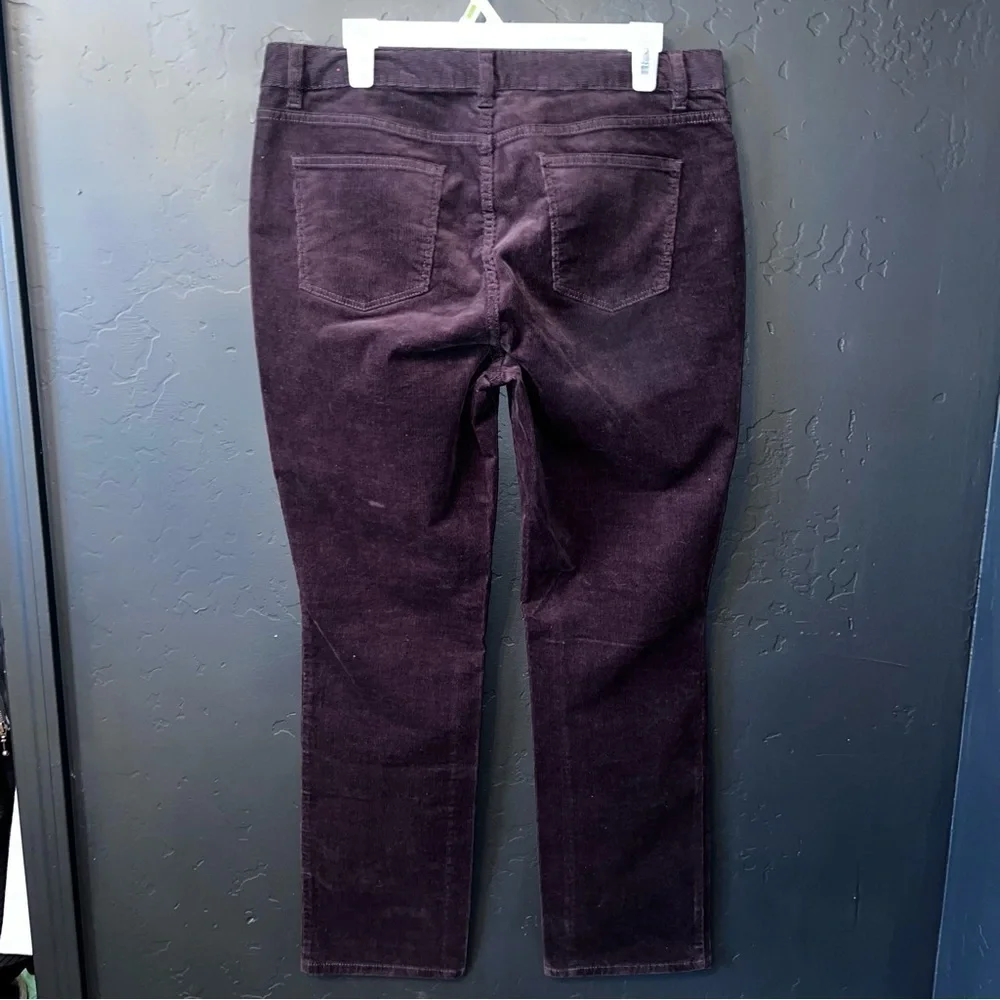 Talbots Heritage Petite Corduroy Pants in Chocolate Brown size:14 P STRAIGHT LEG - Picture 6 of 10